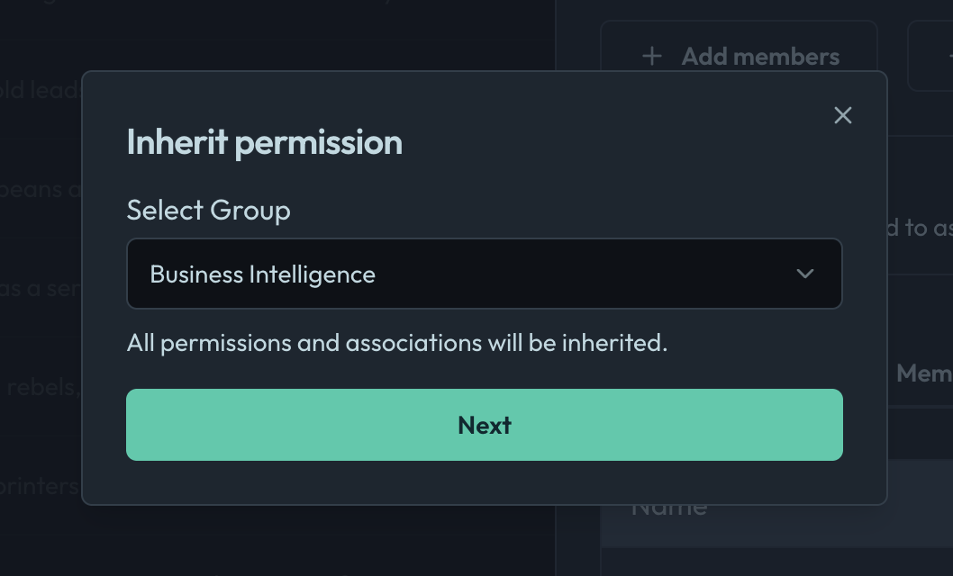 Inherit Permissions